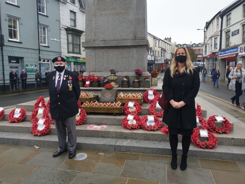 At the Aberdare Remembrance Service